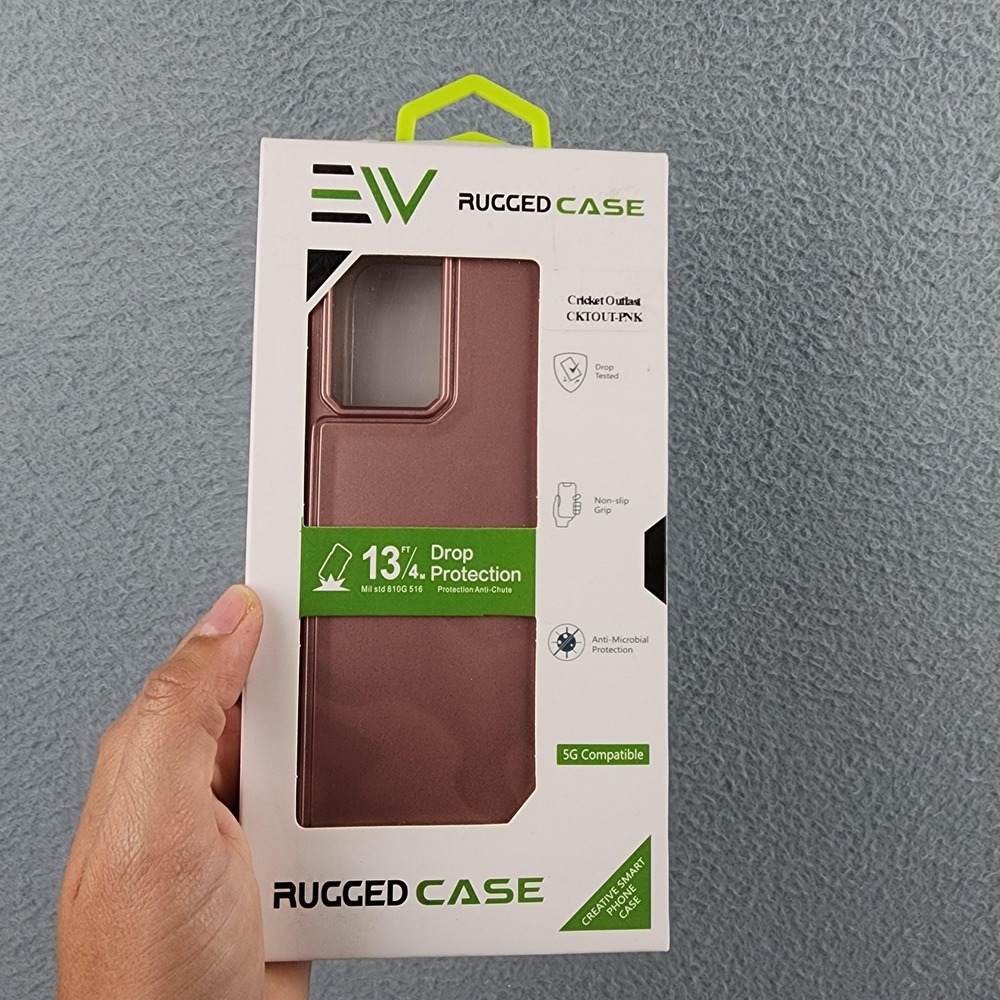EW Rugged Case Cricket Outlast Pink Shockproof Heavy Duty Antimicrobial New
